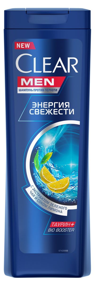 фото Шампунь для волос clear men энергия свежести, 400 мл