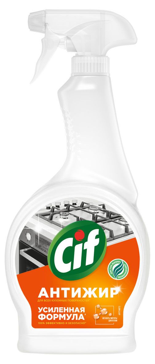 фото Чистящий спрей cif легкость чистоты. антижир для плит и духовок, 500 мл