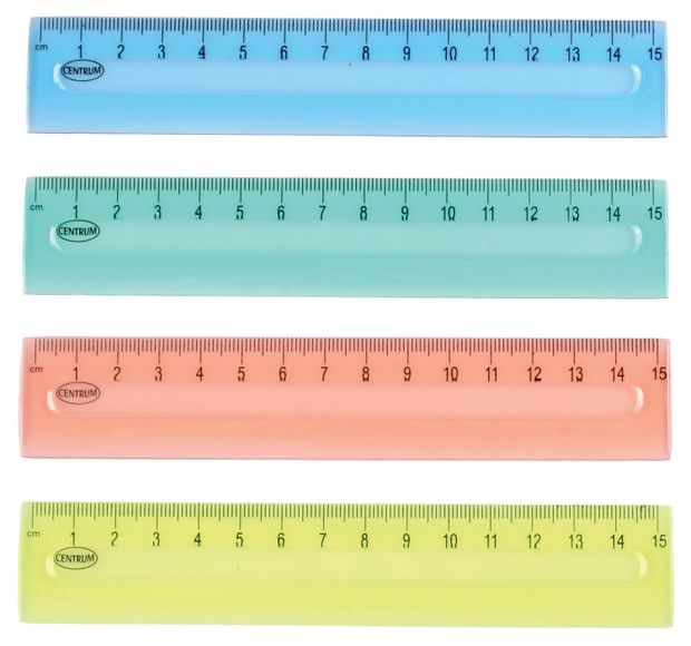 Линейка Centrum пластиковая 15 см 27₽