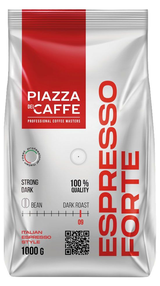  Кофе в зернах Piazza del Caffe Espresso Forte, 1 кг