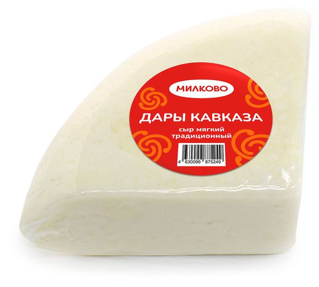 Сыр мягкий Дары Кавказа Милково 45 %, ~ 0,35 кг