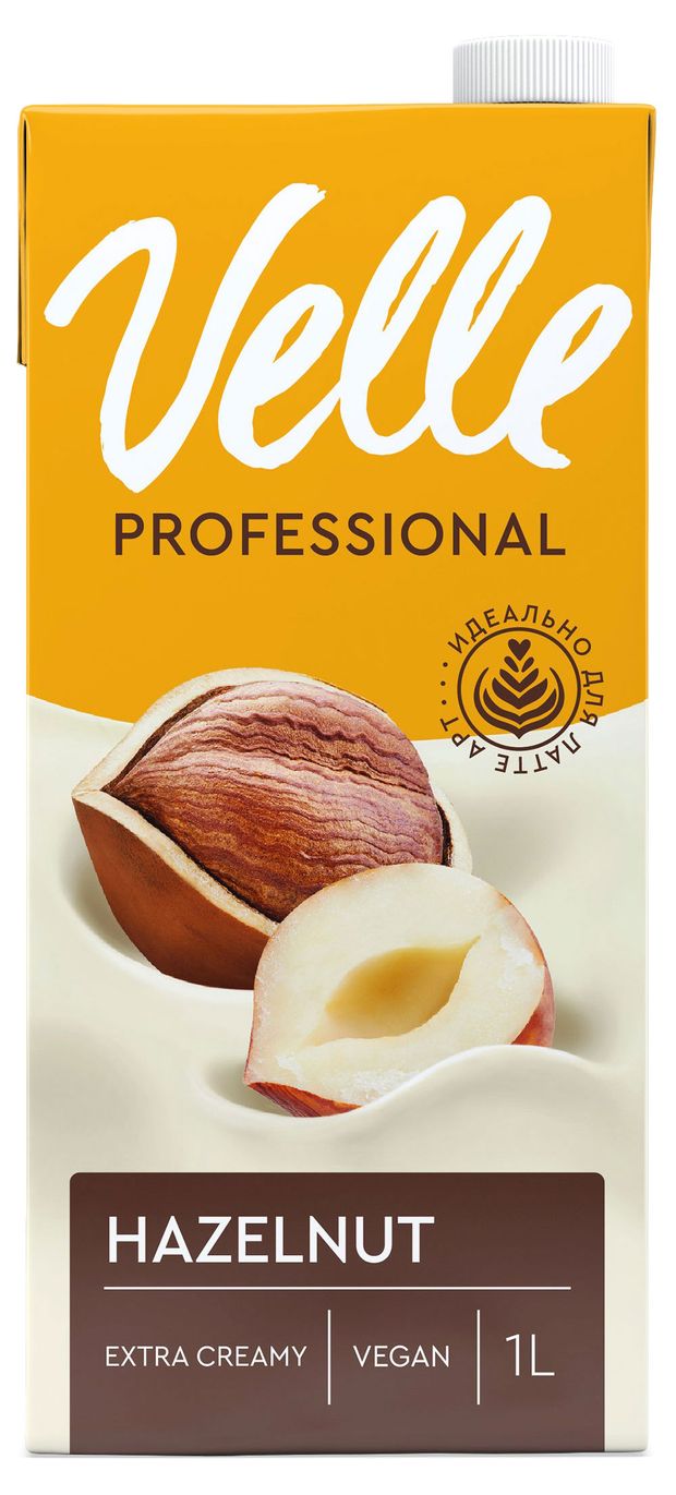 Напиток на растительной основе Velle Vegan Professional соевый фундук для латте 3%, 1 л