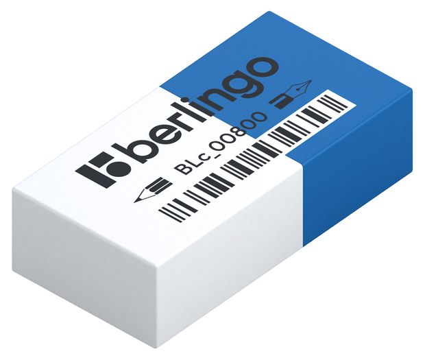 Ластик Berlingo Eraze 800 прямоугольный комбинированный 40х20х11мм 37₽