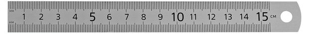 Линейка Стамм стальная 15 см 47₽