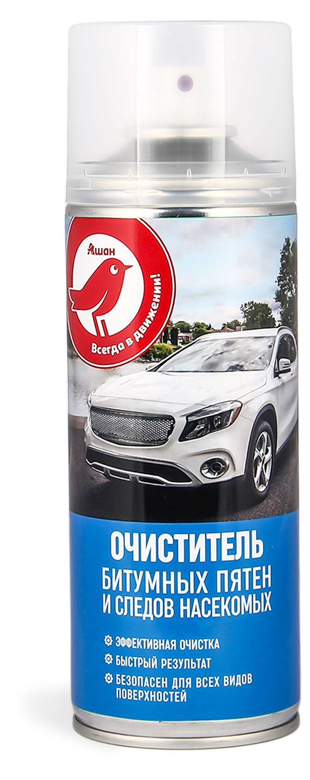 Очиститель битумных пятен и следов насекомых АШАН Красная птица 520 мл 280₽