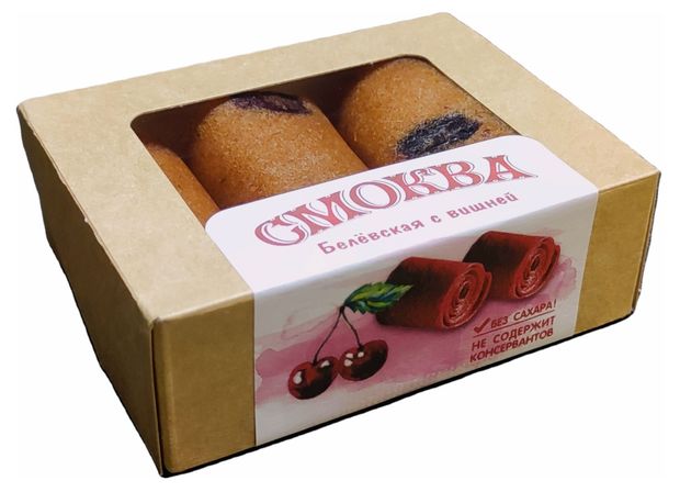 Смоква Белевская с вишней без сахара, 50 г
