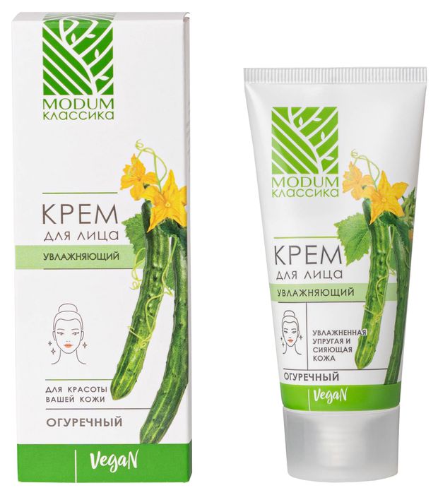 фото Крем для лица modum увлажняющий огуречный, 50 г