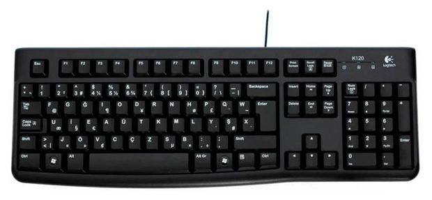Клавиатура проводная Logitech K120 1200₽