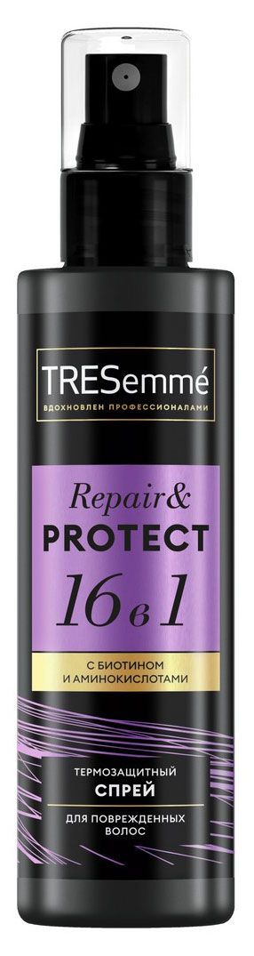 фото Крем-спрей для волос tresemme repair&amp;protect 16 в 1 с биотином термозащитный, 190 мл