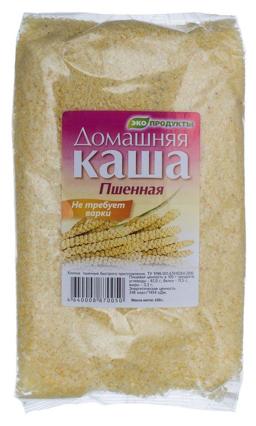 Хлопья пшенные ЭкоПродукт быстрого приготовления 150 г 25₽