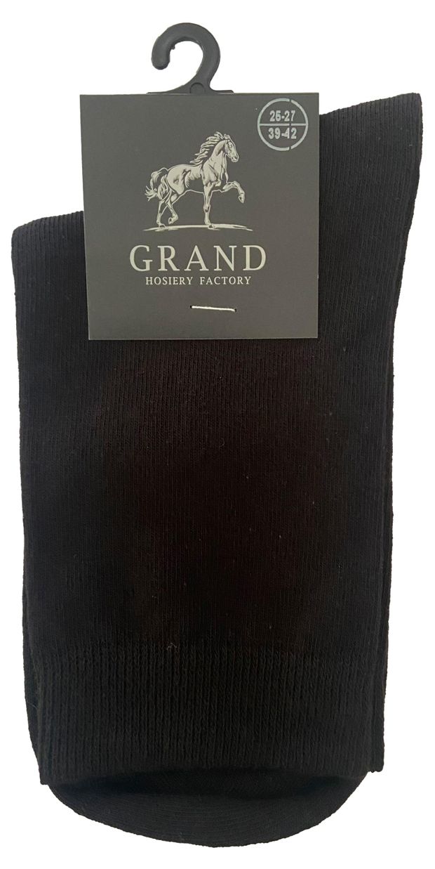 Носки мужские Гранд черные, р 25-27