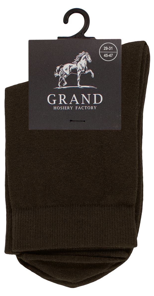 Носки мужские Гранд коричневые, р 29-31
