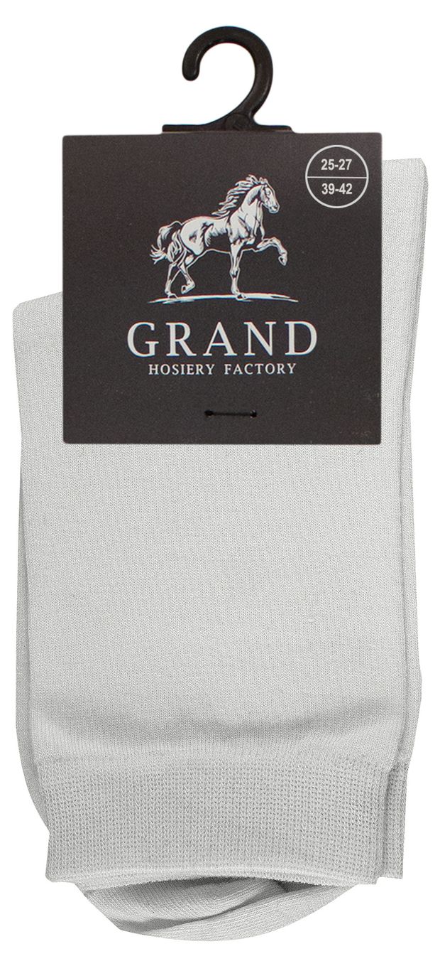 Носки мужские Гранд белый, р 25-27