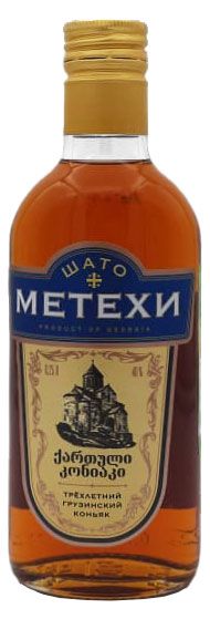 Коньяк Шато Метехи трехлетний Грузия, 0,25 л