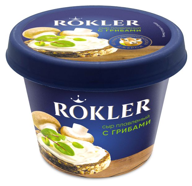  Сыр плавленный Rokler с грибами 45% БЗМЖ, 230 г