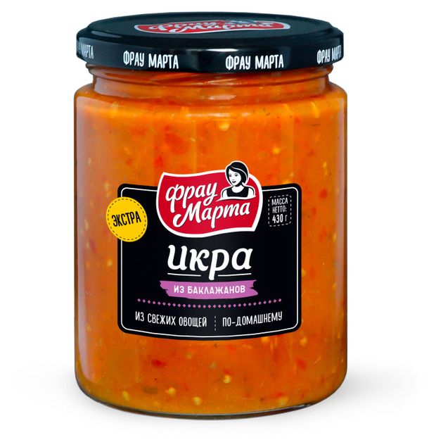 Икра из баклажанов Фрау Марта 430 г 119₽