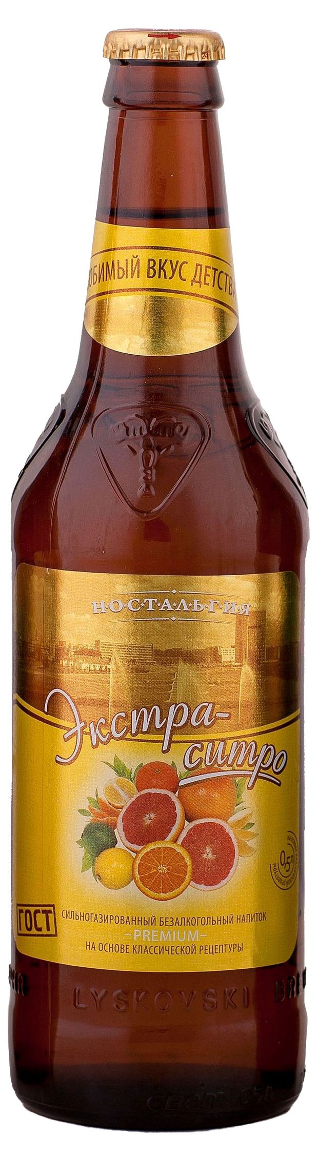 Напиток газированный Ностальгия Экстра-Ситро, 500 мл