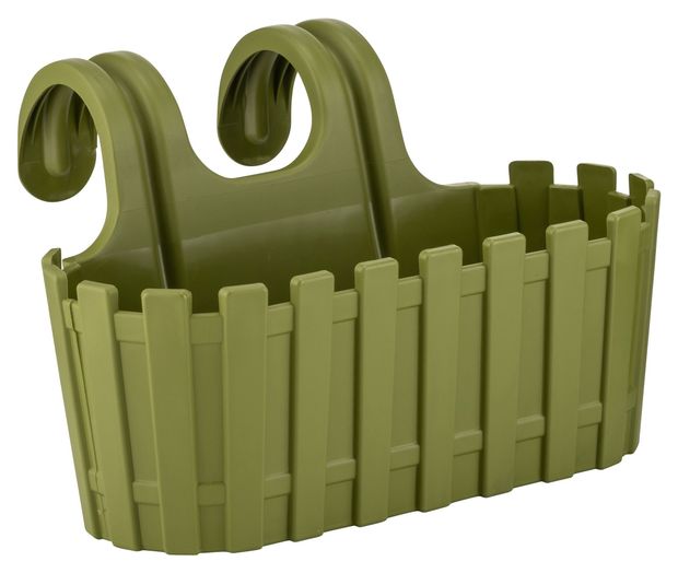 Ящик балконный Бытпласт Akasya зеленый 30 см 299₽