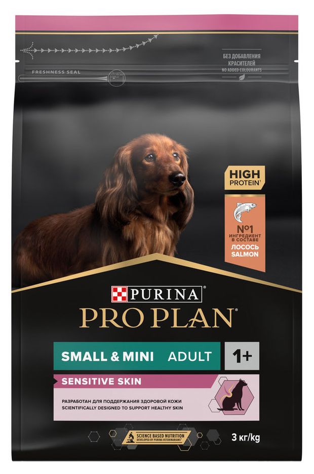 фото Сухой корм для собак pro plan small mini лосось, 3 кг