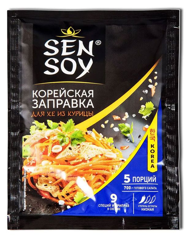 Заправка Sen Soy Premium для хе из курицы корейская 80 г 39₽