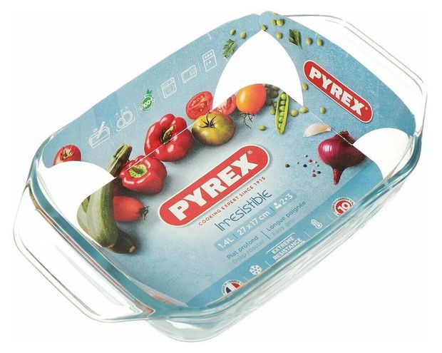 фото Форма для запекания pyrex irresistible стекло, 27х17 см