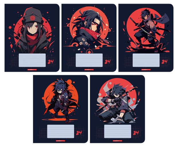 Тетрадь Academy Style Аниме в клетку А5 24 л в ассортименте 20₽