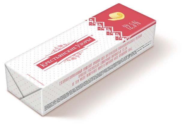 Масло растительно-сливочное Крестьянские узоры 72,5%, 450 г