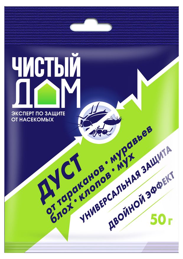 Дуст инсектицидный Чистый Дом, 50 г