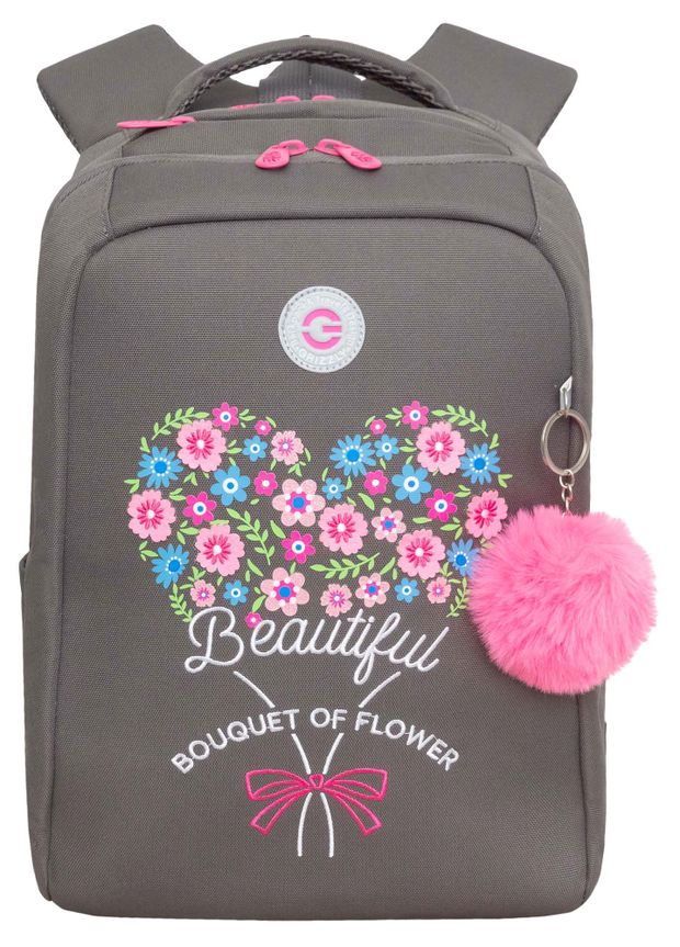 Рюкзак школьный для девочек Grizzly 1417 л 3300₽