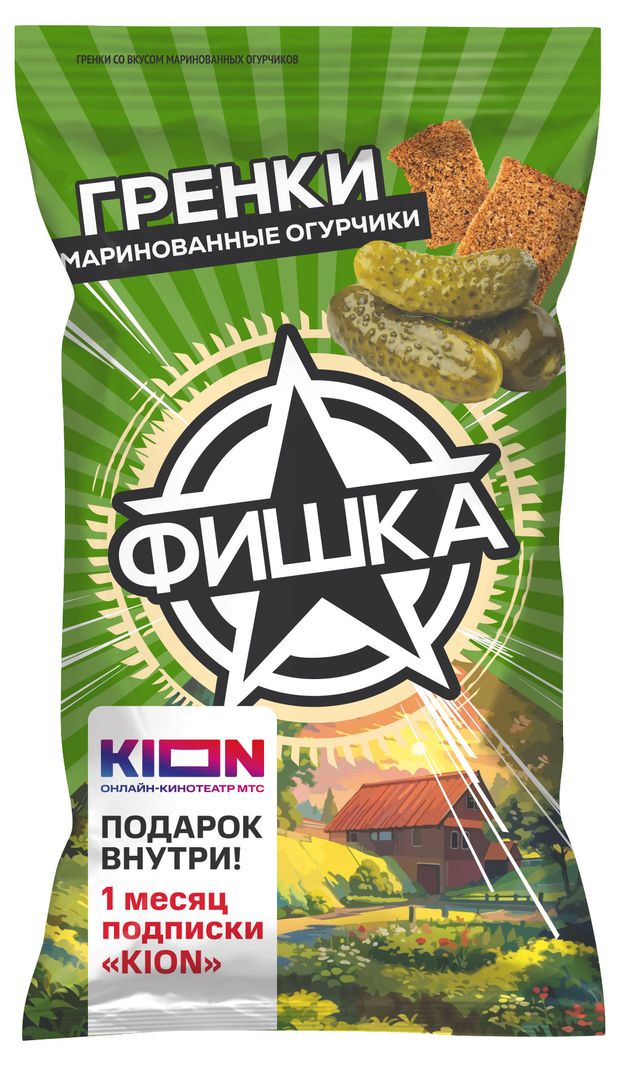 Гренки Фишка со вкусом маринованных огурчиков 120 г 100₽
