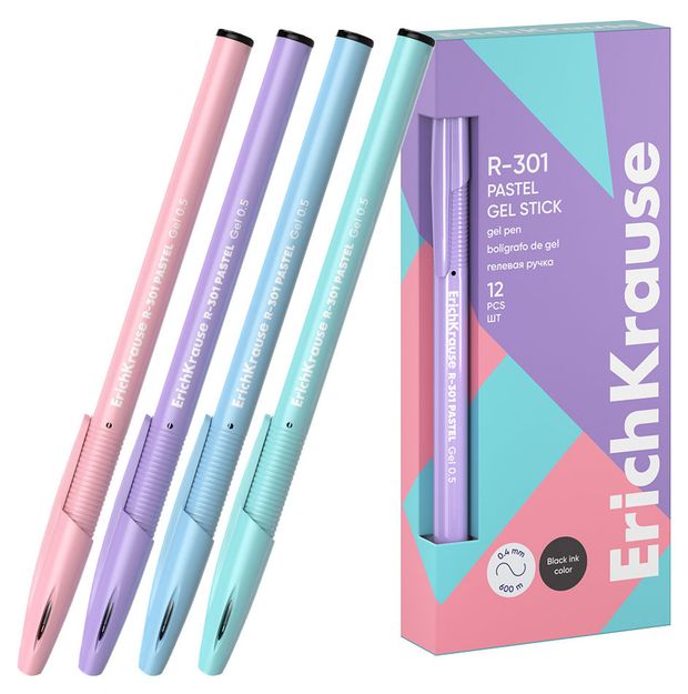 Ручка гелевая ErichKrause G-Cube черная