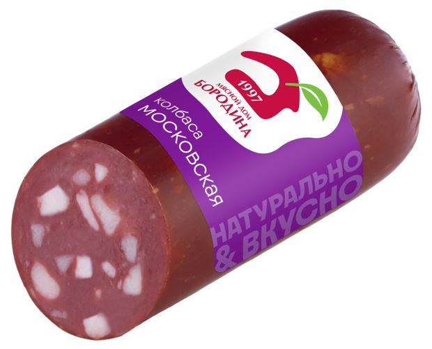 Колбаса варено-копченая Мясной дом Бородина Московская, 320 г