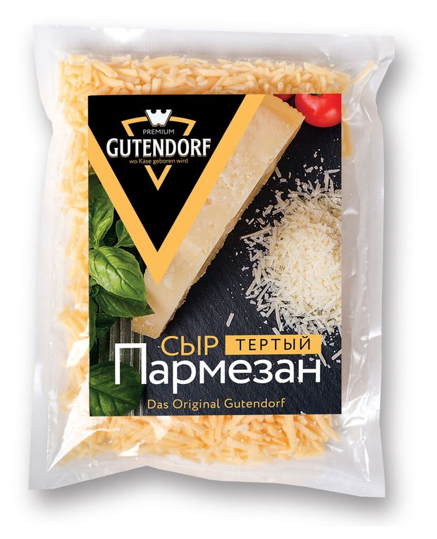 Сыр твердый тертый Пармезан Gutendorf в пакете 40 БЗМЖ 150 г 290₽