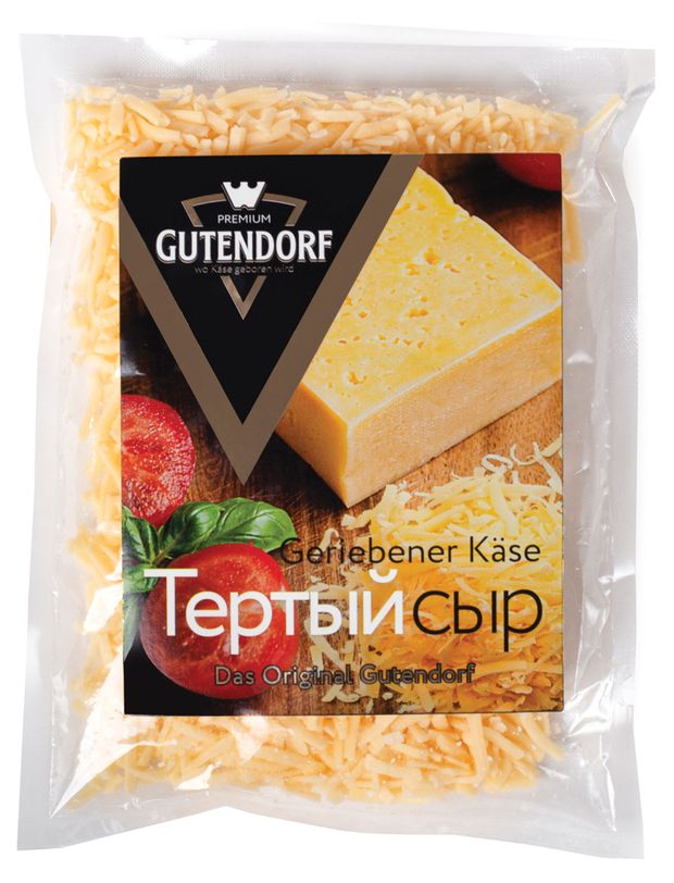 Сыр полутвердый тертый Gutendorf в пакете 45 БЗМЖ 180 г 280₽
