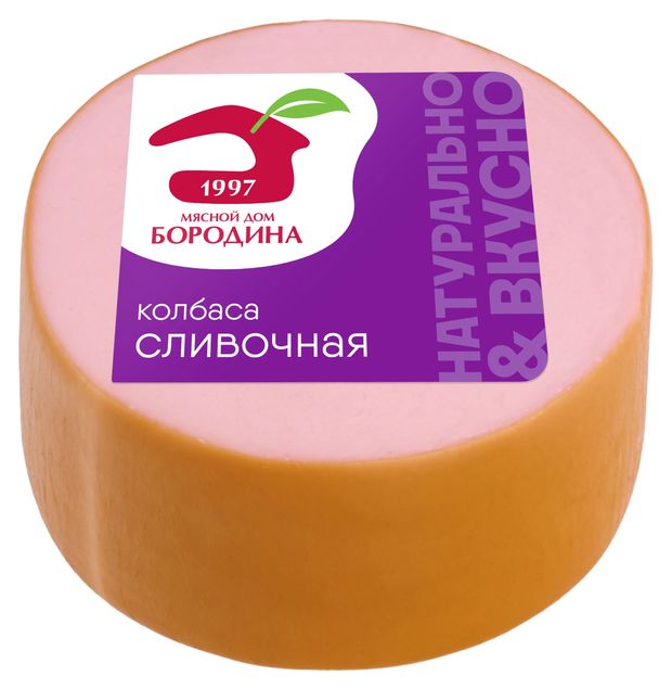 Колбасные изделия Колбаса вареная Мясной дом БОРОДИНА Сливочная, 400 г