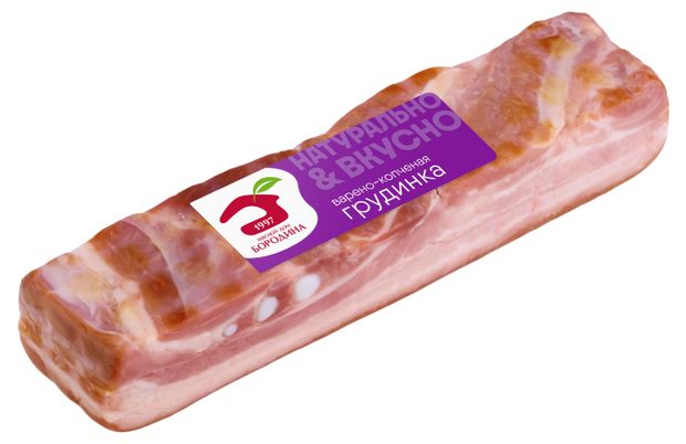 Грудинка копчено-вареная Мясной дом БОРОДИНА 300 г 370₽