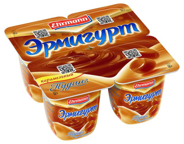 Пудинг Ehrmann Эрмигурт карамельный 3%, 100 г