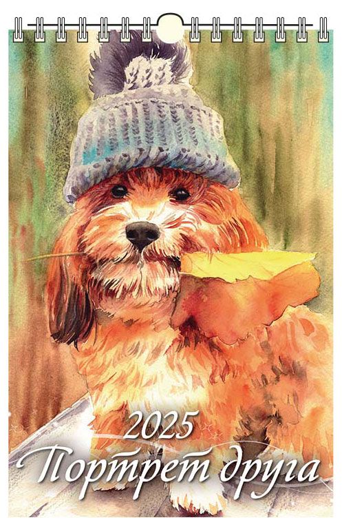 Календарь настенный перекидной Дитон Портрет друга с ригелем 2025 г 320х480 мм 179₽