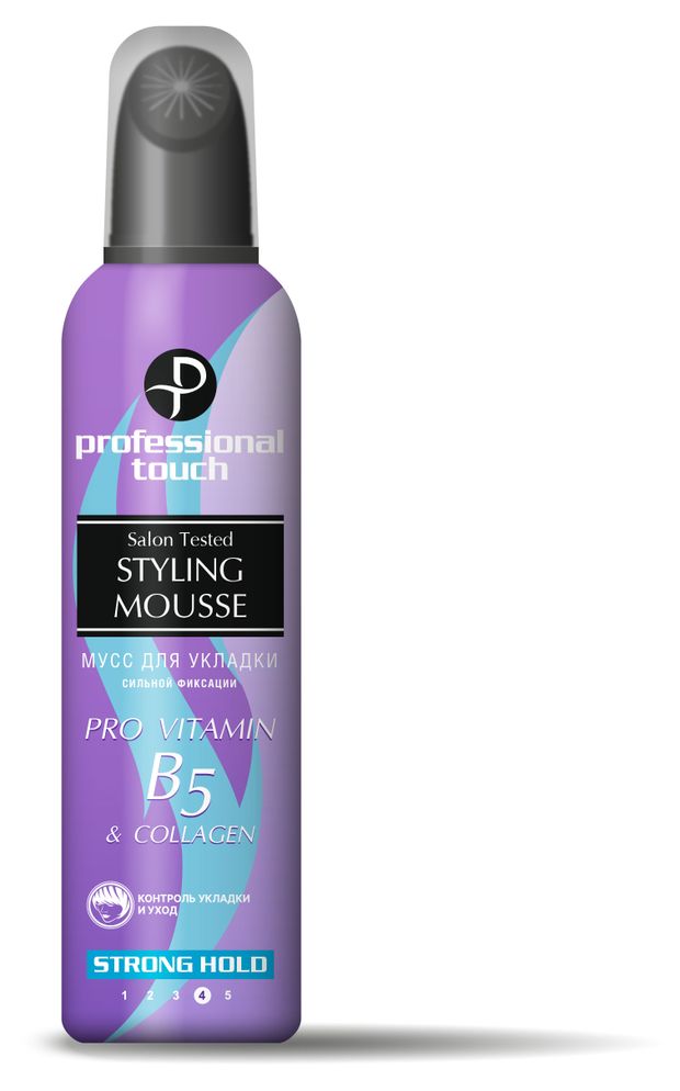 Мусс для волос Professional Touch vitamin b5 collagen, 150 мл