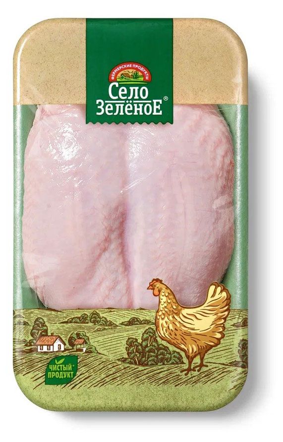 Грудка цыпленка-бройлера Село Зеленое охлажденная, ~ 1 кг