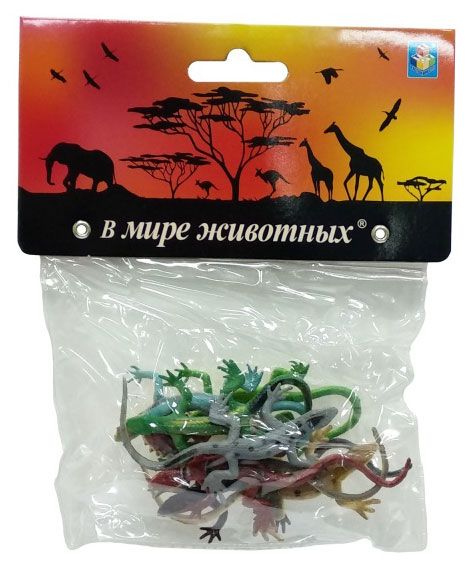 Набор 1TOY В мире животных ящерицы 5см 8 шт 200₽