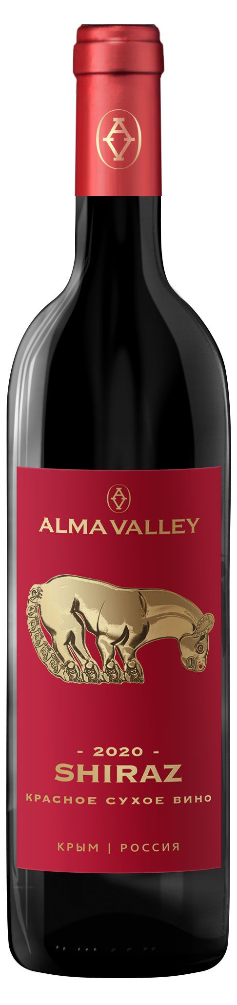 Вино Alma Valley Шираз красное сухое Россия, 0,75 л