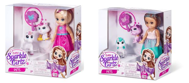 Принцесса ZURU Sparkle Girlz с питомцами, 11,5 см