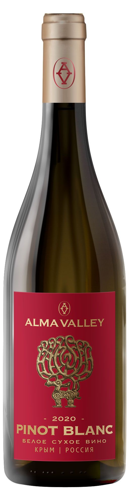 Вино Alma Valley Пино Блан белое сухое Россия, 0,75 л