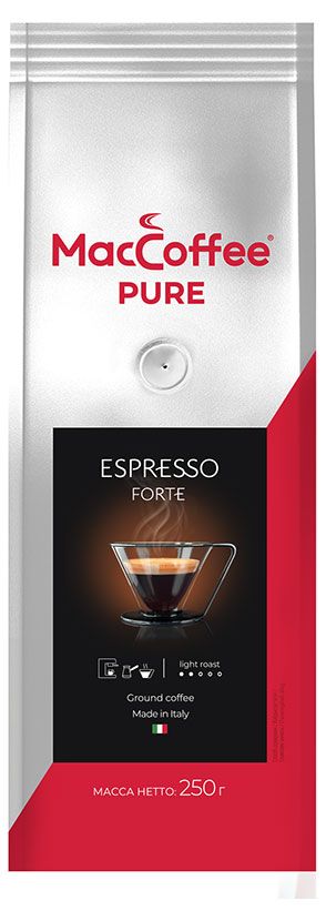 Кофе молотый MacCoffee PURE Espresso Forte, 250 г
