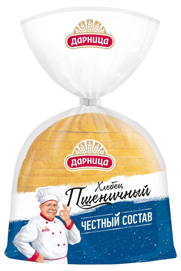 Хлеб Дарница Пшеничный Честный состав нарезка, 400 г