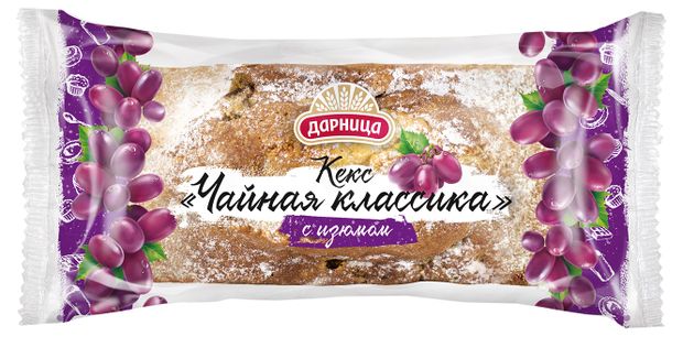 Кекс бисквитный Дарница Чайная классика с изюмом, 400 г
