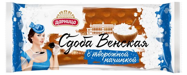 Сдоба Дарница Венская с творожной начинкой, 180 г