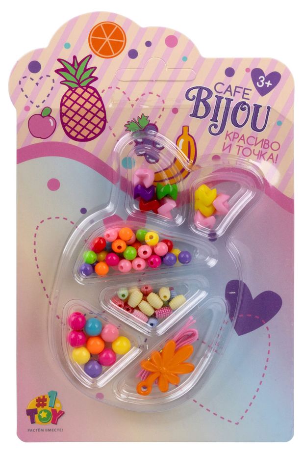 Набор бусин 1TOY Caf Bijou в ассортименте 178₽