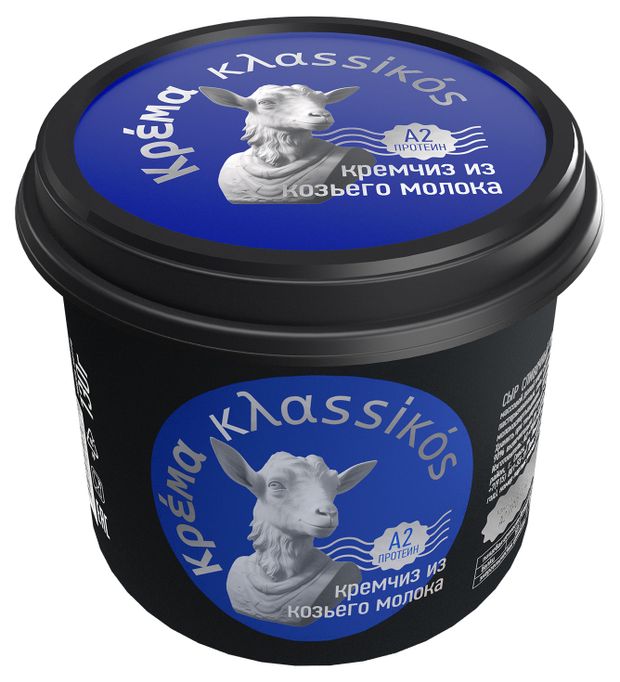 Сыр сливочный кремчиз козий из козьего молока kssiks 70% БЗМЖ, 130 г